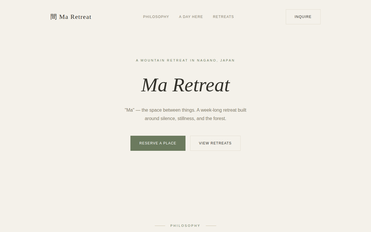 Ma Retreat